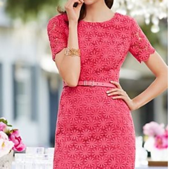 talbots pink dress